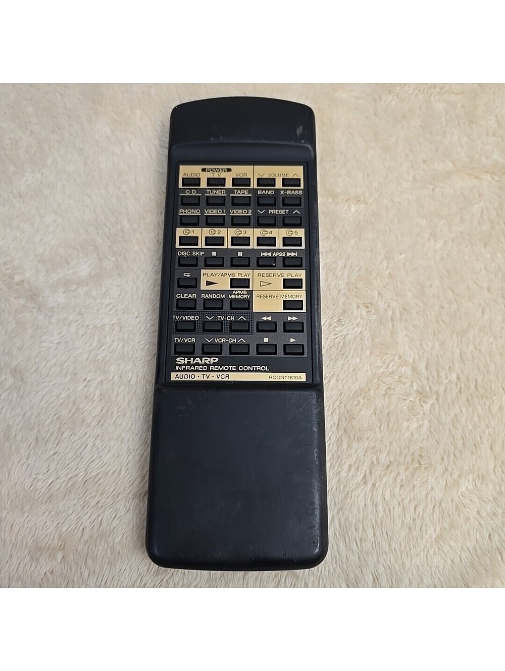 SHARP RCONT1810A AUDIO Remote Control SC4900AV